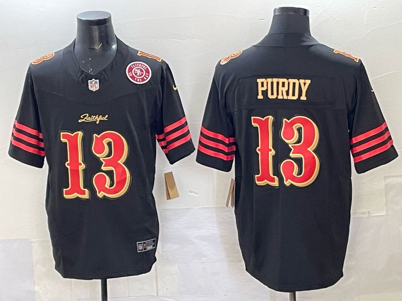 Men Nike San Francisco 49ers #13 Purdy black Limited NFL 2025 Jersey 0016->san francisco 49ers->NFL Jersey